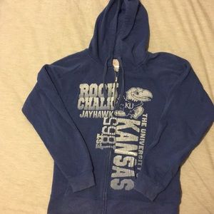 KU full zip hoodie